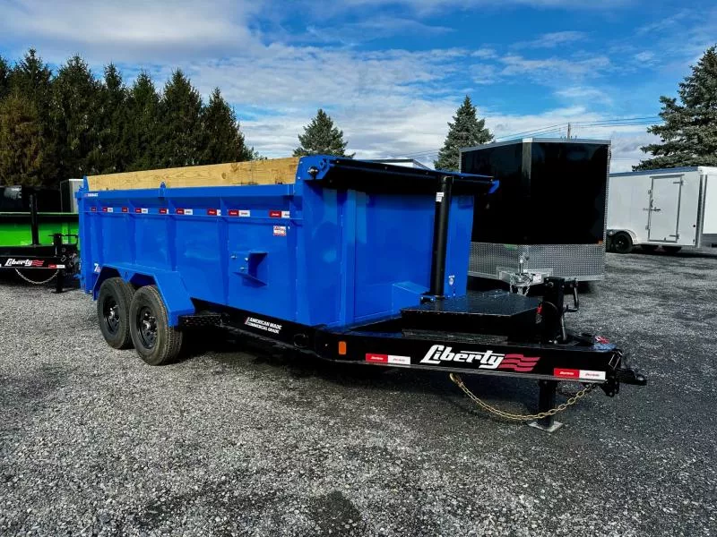 2026 Liberty LD14K83x14B8TSHS (83"x14') 15.4K HD High Side Telescopic Dump Trailer