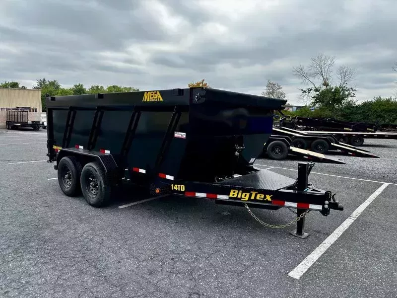 2026 Big Tex Trailers 14TD-14 (7'x14') HD 15.4K Telescopic Dump Trailer w/4'H Sides