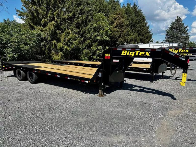 2026 Big Tex Trailers 22GN-25D5A-MRBK (102"x20'+5') 23.9K Gooseneck Flatbed Trailer w/MEGA Ramps