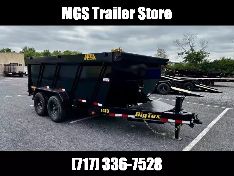 2026 Big Tex Trailers 14TD-14 (7'x14') HD 15.4K Telescopic Dump Trailer w/4'H Sides 1763050545