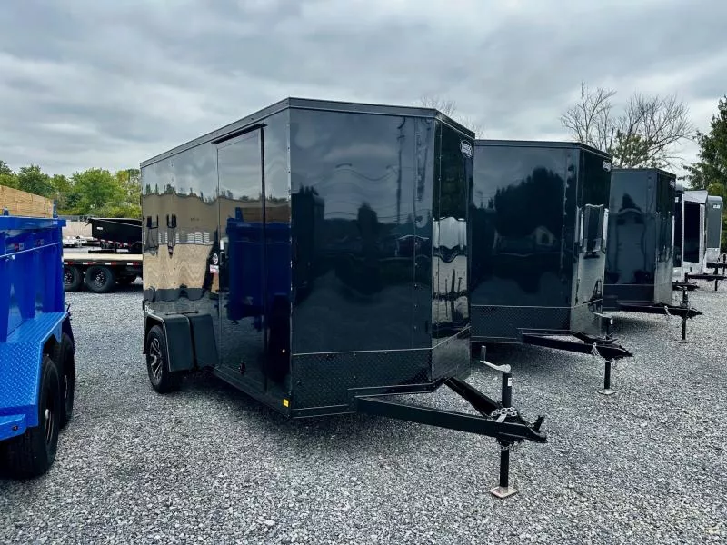 2026 Cargo Express (6'x12') V-Nose Blackout Cargo / Enclosed Trailer