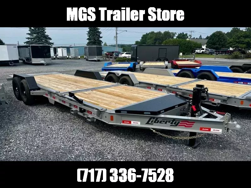 2025 Liberty LT14K83X22SPB8WF (83"x22') HD 15.4K Tilt Equipment Trailer 1754336977
