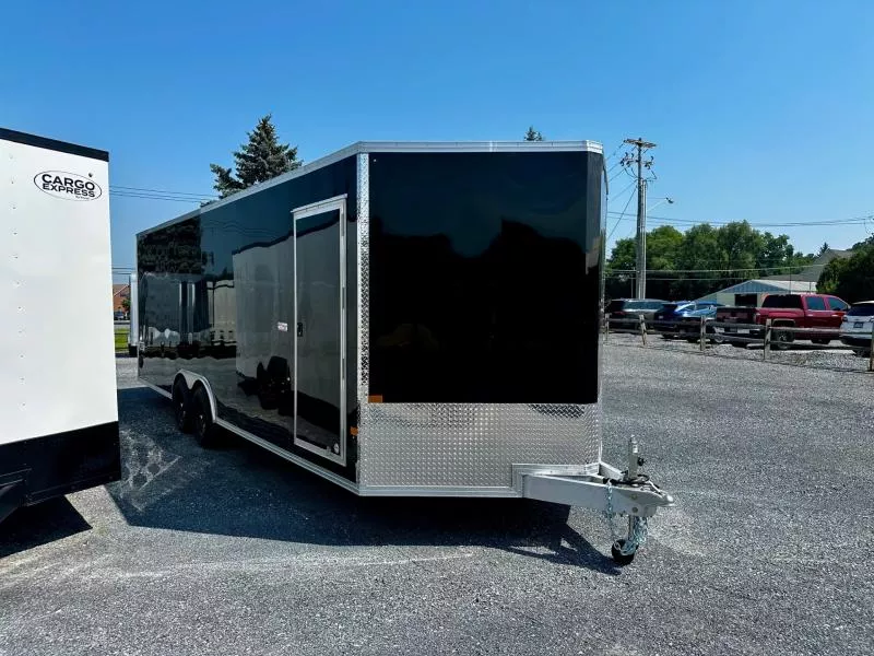 2026 Alcom-Stealth C8.5x24SCH-XLTP1 (8.5'X24') 10K All Aluminum Car / Racing Trailer