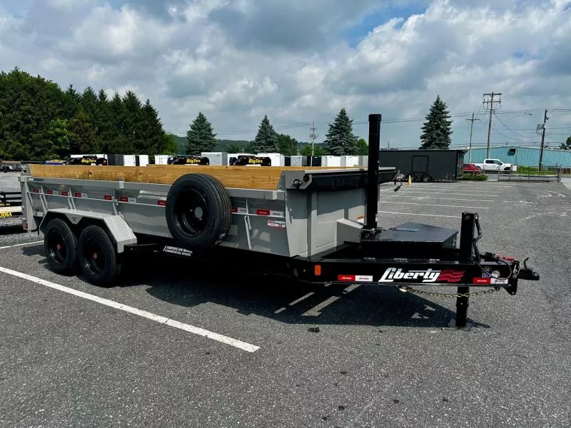 2025 Liberty LD16K83x16B8TS (83"x16') 17.5K HD Telescopic Dump Trailer