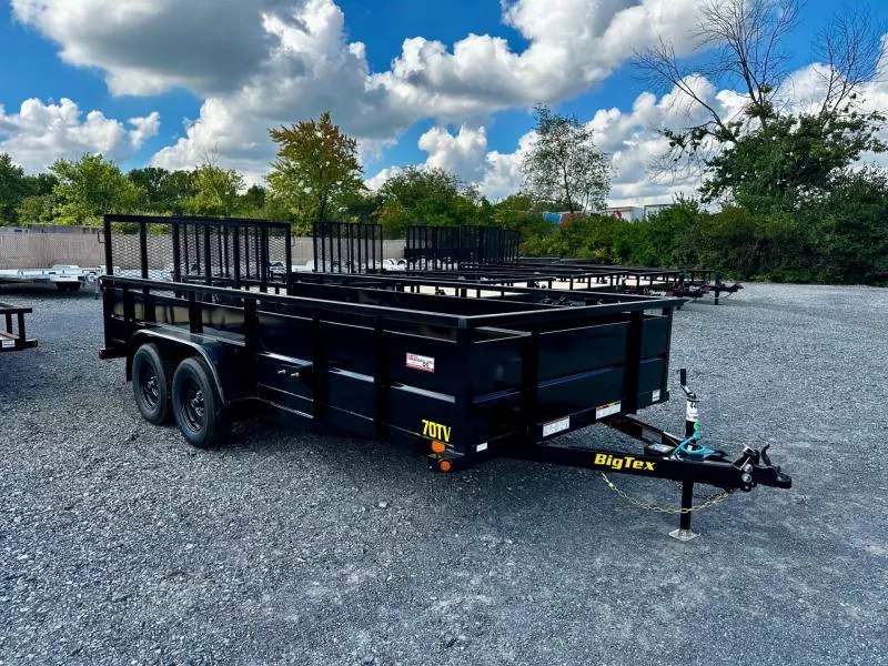 2026 Big Tex Trailers 70TV-16 (83"x16') 7K Vanguard High Side Landscape/Utility Trailer