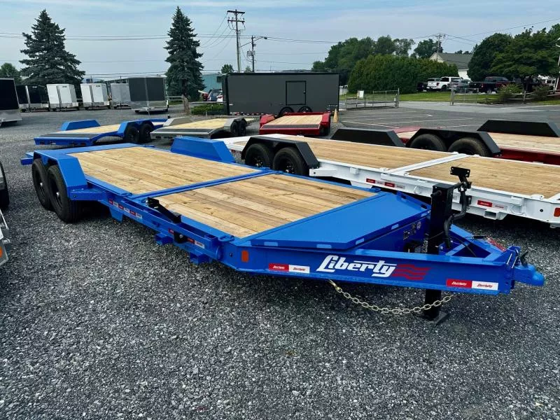 2025 Liberty LT14K83X22SPB8WF (83"x22') HD 15.4K Tilt Equipment Trailer