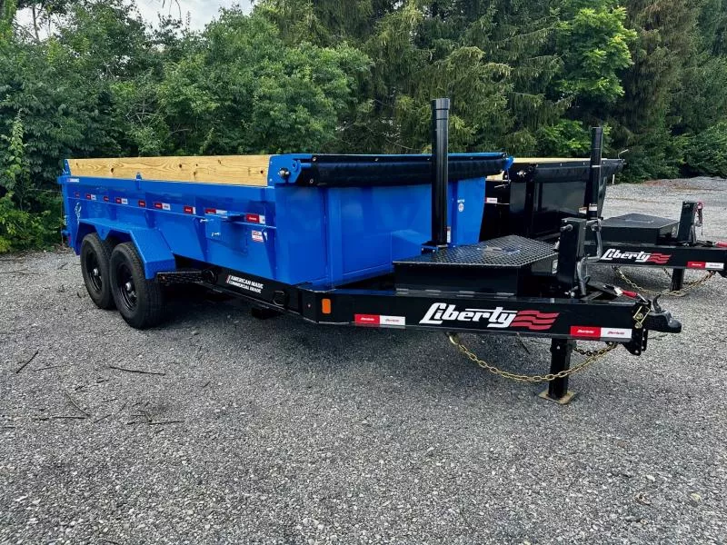2025 Liberty LD14K83x14B8TS (83"x14') 15.4K HD Telescopic Dump Trailer
