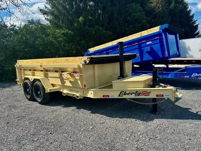 2026 Liberty LD14K83x14B8TS (83"x14') 15.4K HD Telescopic Dump Trailer