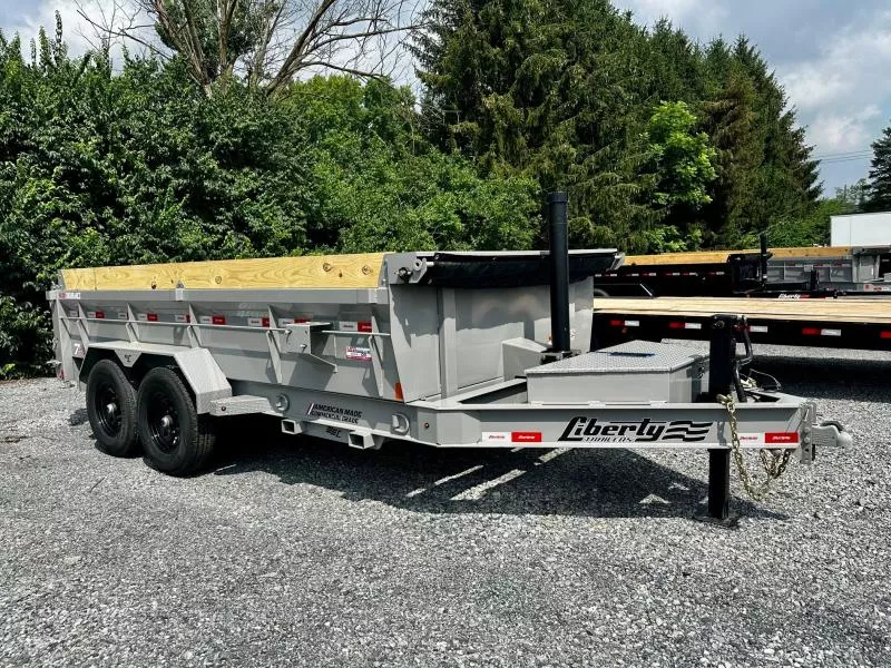 2025 Liberty LD14K83x14B8TS (83"x14') 15.4K HD Telescopic Dump Trailer