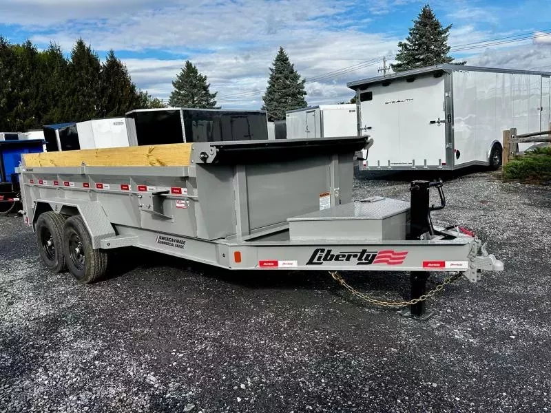 2026 Liberty LD14K83x14B8S (83"x14') 15.4K Tandem Axle Dump Trailer