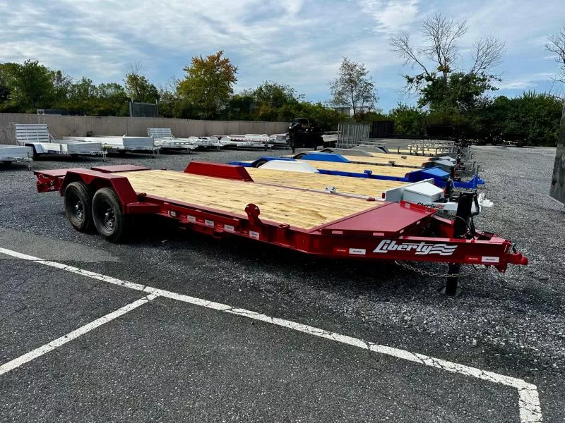 2025 Liberty LE14K83X17+3B8BAR (83"x20') HD 15.4K Equipment Trailer w/Mammoth Ramps