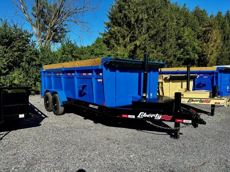 2026 Liberty LD14K83x16B8TSHS (83"x16') 15.4K HD High Side Telescopic Dump Trailer