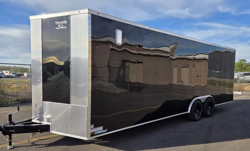 New 2026 8.5x24 - 7' Int Ht - 5200# Axles - .080 PolyCore Ext - Enclosed Trailer / Car Hauler