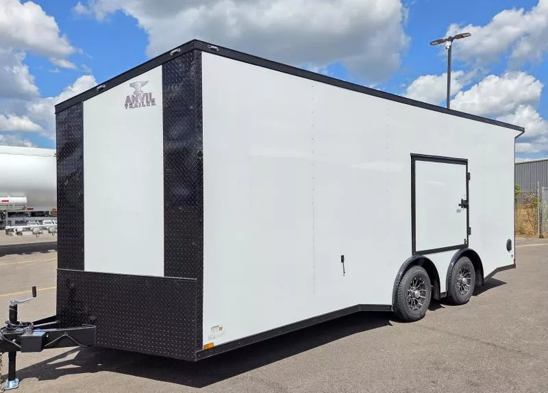 2026 Anvil 8.5x20 Torsion Spread - White/Blackout .080 PolyCore Ext - Wing - Escape Door - 7.5' Int Ht Enclosed Trailer / Car Hauler
