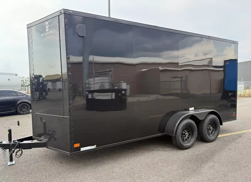 2026 Nationcraft 7x16 BlackOut Screwless .080 PolyCore Ext - 7' Int Ht Enclosed Trailer