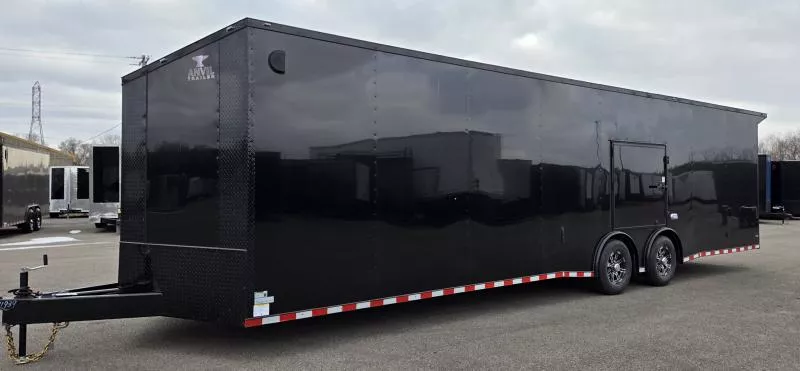2025 Anvil 8.5x32 Torsion Spread - BlackOut .080 PolyCore Ext - Wing - Escape Door - 7'6" Int Ht - Enclosed Car Hauler Trailer