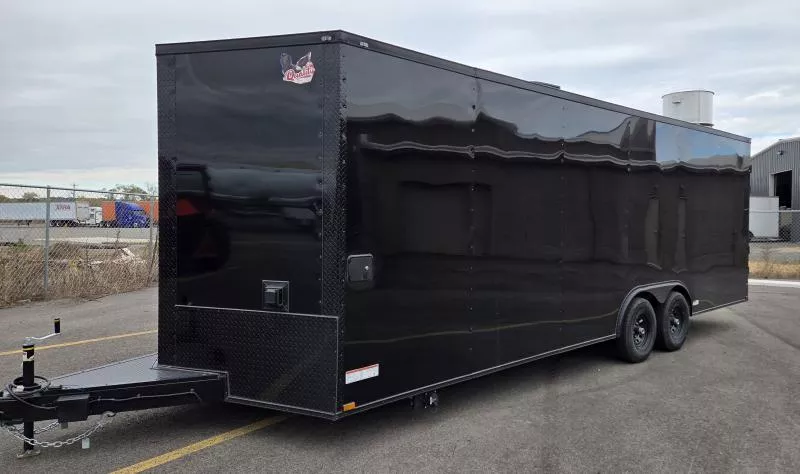 New 2026 8.5x24 - BlackOut Premier Concession Trailer - Hood System, Sinks, A/C-Electric