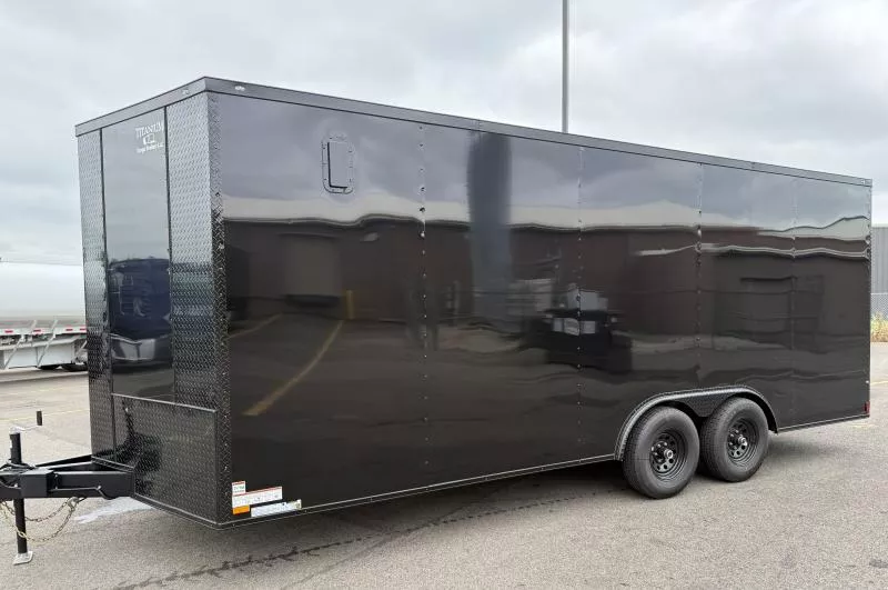 2025 Titanium 8.5x20 BlackOut .080 PolyCore Ext - 5200# Axles - 7' Int Ht Enclosed Trailer / Car Hauler