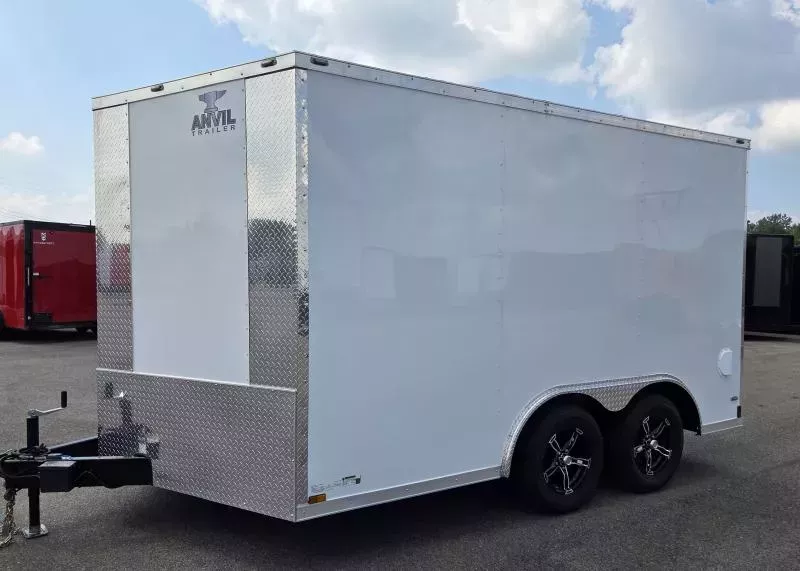 New 8.5x12 - .080 Polycore Ext - Aluminum Wheels - Enclosed Trailer