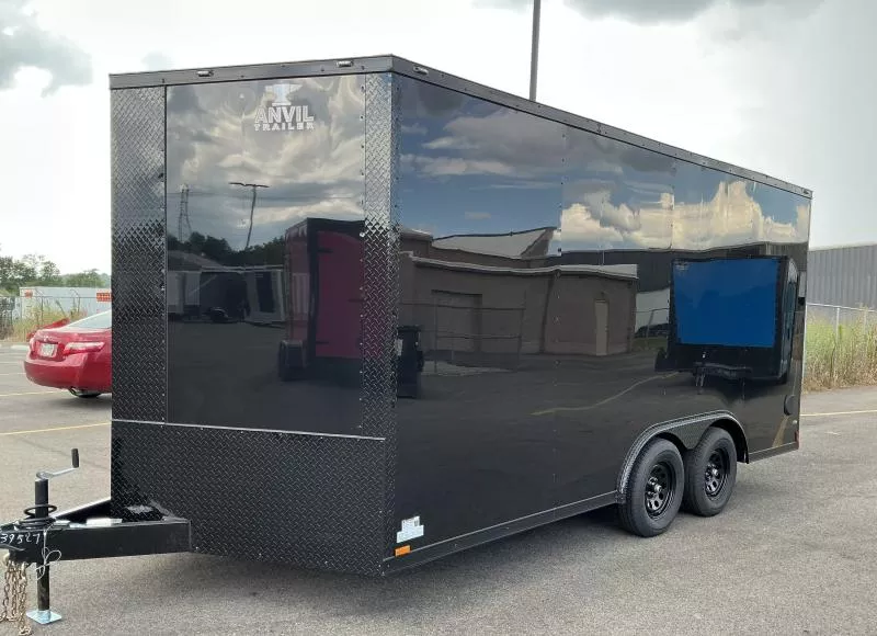 2025 Anvil 8.5x16 BlackOut .080 Polycore Ext - 7' Int Ht Enclosed Trailer / Car Hauler