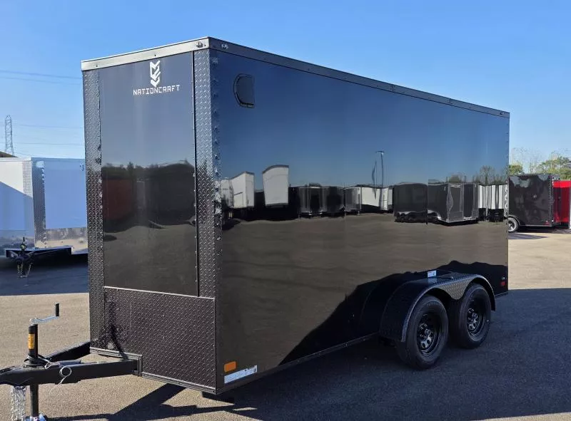 New 2026 7x14 - BlackOut Screwless .080 PolyCore Ext - 7' Int Ht - Cargo / Enclosed Trailer