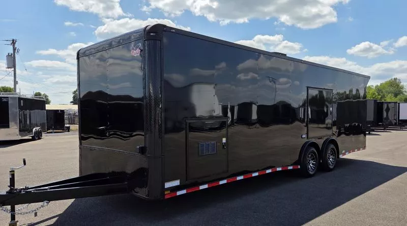 2025 QualityCargo 8.5x28 Torsion Spread Premier Race Trailer Car Hauler/Enclosed Trailer