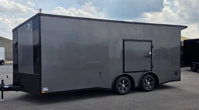 2025 Anvil 8.5x20 Torsion Spread - Gray/BlackOut .080 PolyCore Ext - Wing - Escape Door - 7.5' Int Ht Enclosed Trailer / Car Hauler