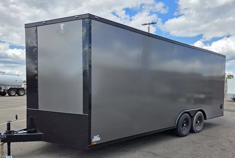 2026 Anvil 8.5x20 Gray/BlackOut .080 PolyCore Ext - 5200# Axles - 7' Int Ht Enclosed Trailer / Car Hauler