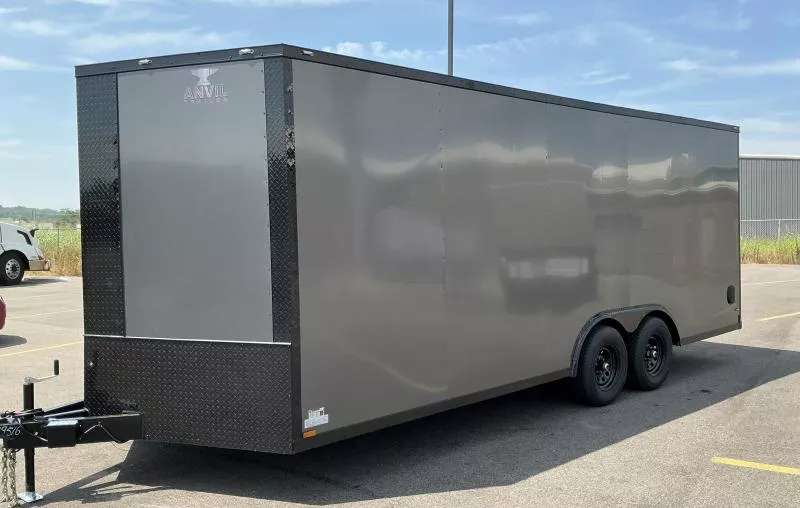 2025 Anvil 8.5x20 Gray/BlackOut .080 PolyCore Ext - 5200# Axles - 7' Int Ht Enclosed Trailer / Car Hauler