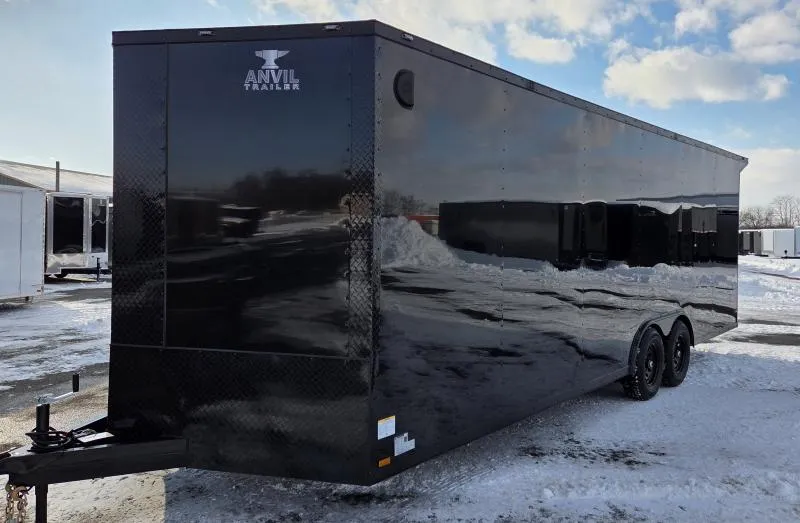 New 2026 8.5x24 - BlackOut .080 PolyCore Ext - Wing - 7 Int Ht - Enclosed Trailer / Car Hauler
