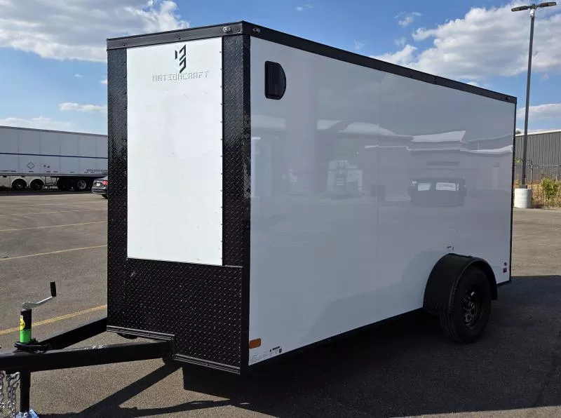 2026 Nationcraft 6x12 - White/Blackout Screwless Polycore .080 Ext - Cargo / Enclosed Trailer