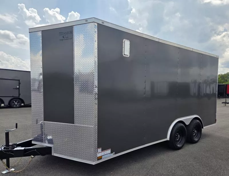 2026 Titanium 8.5x16 .080 Polycore Ext - 7' Int Ht Enclosed Trailer / Car Hauler