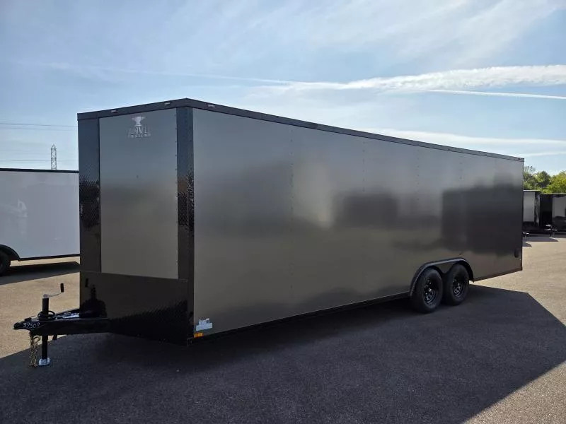 2026 Anvil 8.5x24 Gray/BlackOut .080 PolyCore Ext - 5200# Axles - 7' Int Ht Enclosed Trailer / Car Hauler