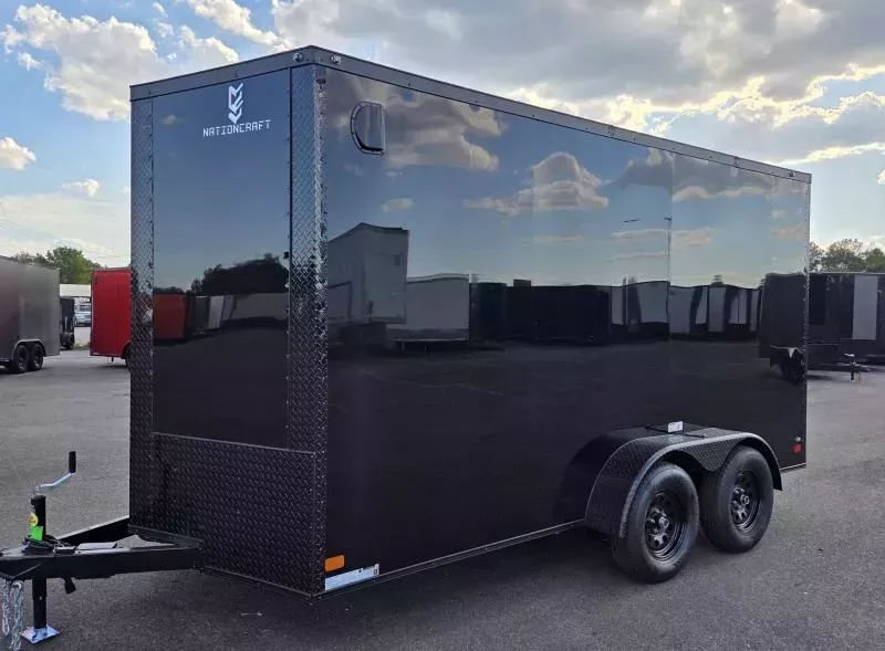 New 2026 7x14 - BlackOut Screwless .080 PolyCore Ext - 7' Int Ht - Cargo / Enclosed Trailer