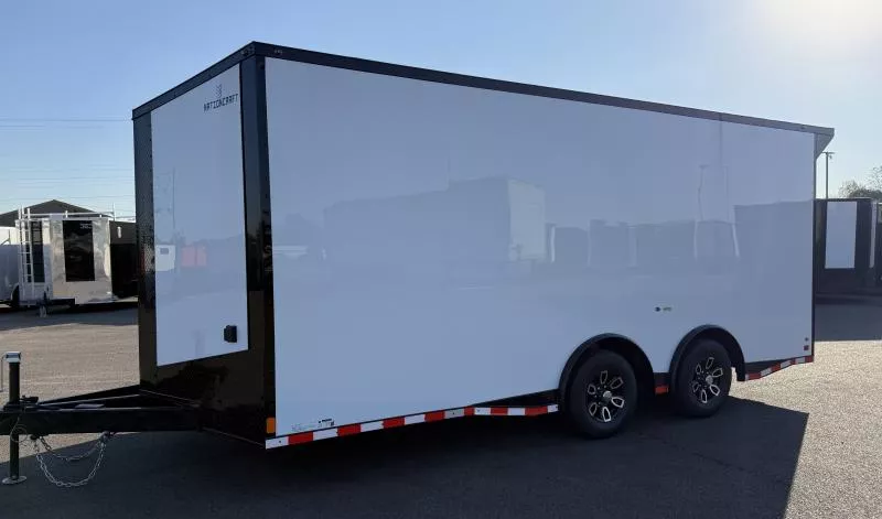 New 2026 8.5x18 Race Trailer - Torsion Spread - Screwless .080 PolyCore Ext - Enclosed Trailer / Car Hauler