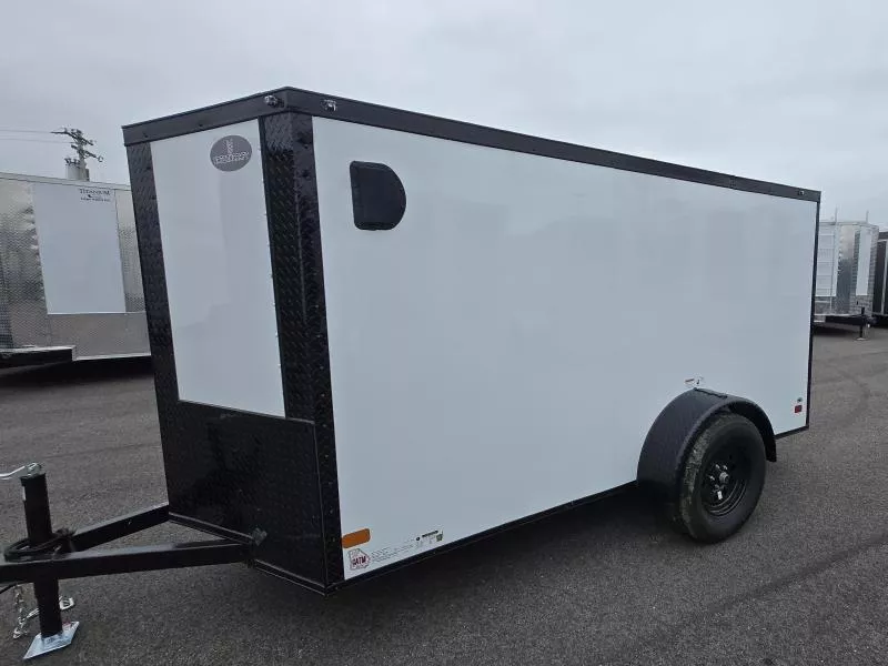 New 5x10 - White/BlackOut Screwless .080 Ext - Cargo / Enclosed Trailer