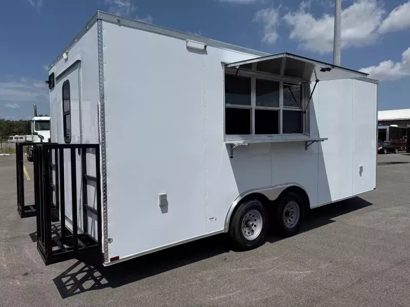 New 8.5x20 - Premier Concession Trailer - Hood Vent - Sinks - A/C - Electric