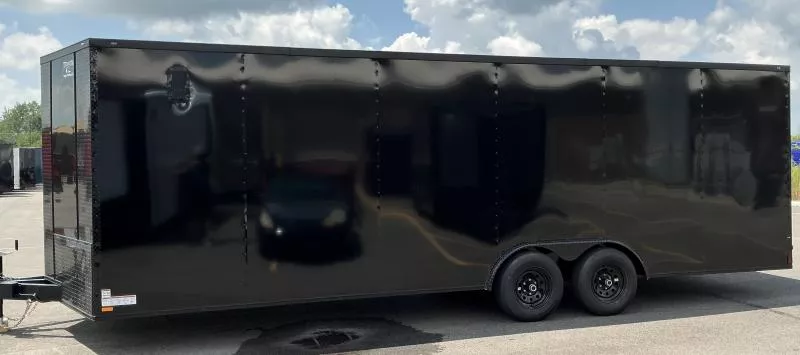 2025 Titanium 8.5x24 BlackOut .080 PolyCore Ext - 5200# Axles - 7' Int Ht - Enclosed Trailer / Car Hauler