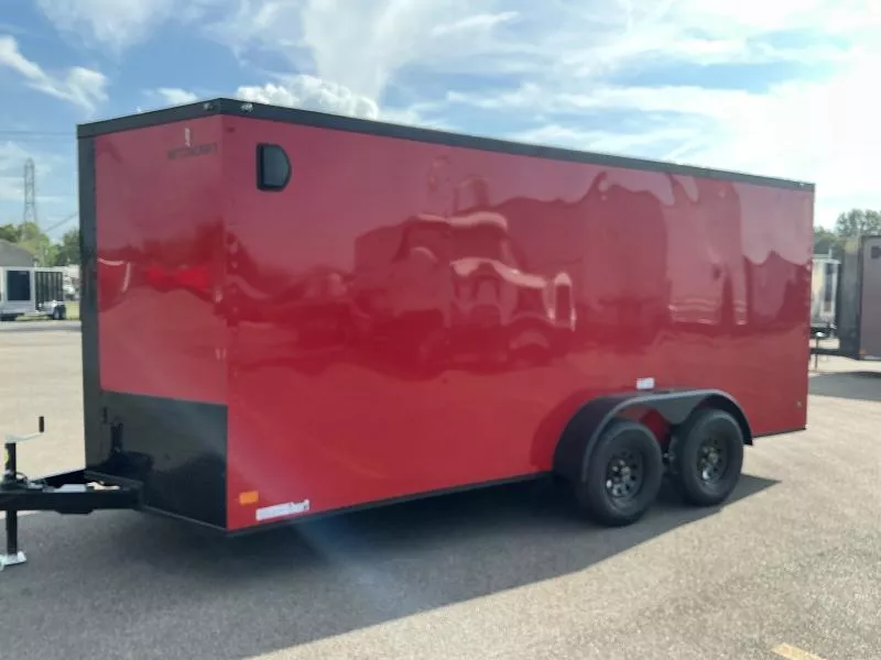 2025 Nationcraft 7x16 - Red/Blackout .030 Ext Enclosed Trailer