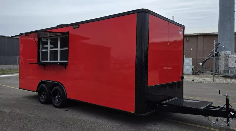 New 2026 8.5x20 - Premier Concession Trailer - Hood Vent - Sinks - A/C - Electric