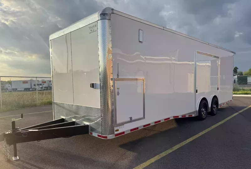 New 8.5x28 - Premier Race Trailer - Car Hauler / Enclosed Trailer
