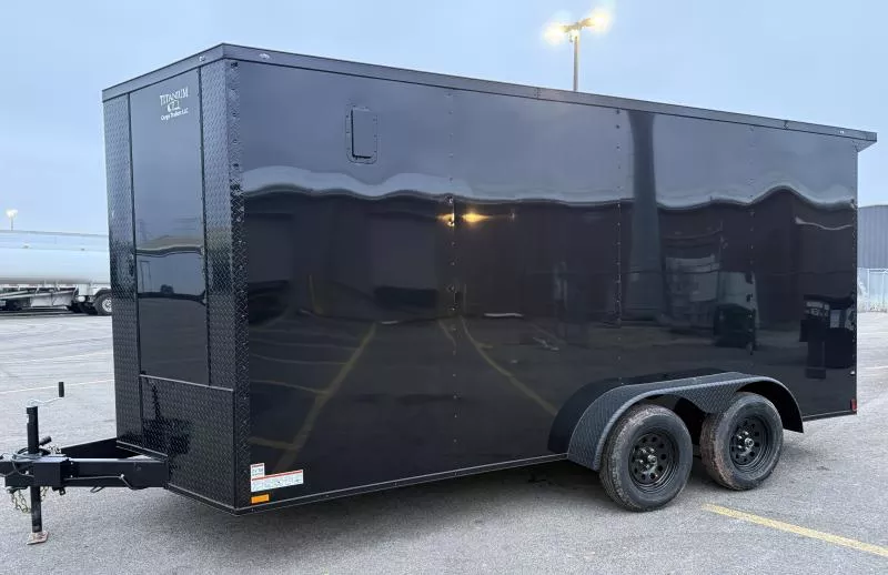 New 2026 7x16 - Wing - BlackOut .080 PolyCore Ext - 7' Int Ht - Cargo / Enclosed Trailer