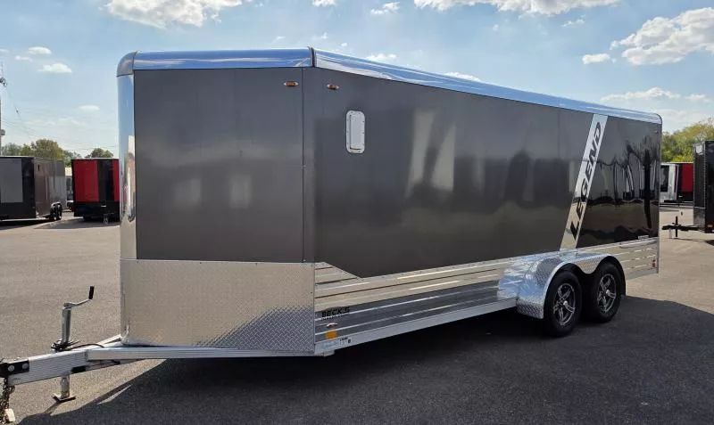 Legend Aluminium 7x21 Deluxe V-Nose (7x18' Box + 3' V-Nose) Enclosed Trailer 