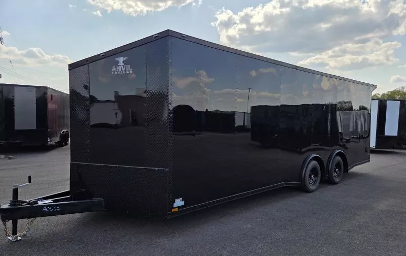 2026 Anvil 8.5x24 Torsion Spread - BlackOut .080 PolyCore Ext - Wing - 7 Int Ht Enclosed Trailer / Car Hauler
