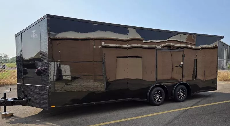 2026 Anvil 8.5x24 Torsion Spread - BlackOut .080 PolyCore Ext - Wing - Escape Door - 7.5' Int Ht Enclosed Trailer / Car Hauler