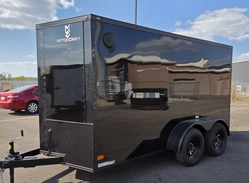 2026 Nationcraft 6x12 TA - BlackOut Screwless .080 Polycore Ext - Cargo / Enclosed Trailer