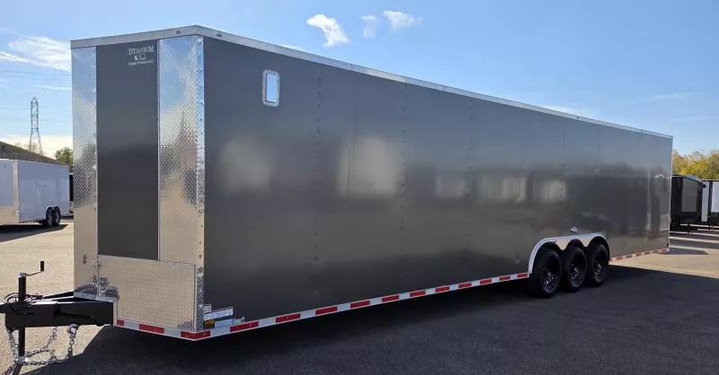 New 2026 8.5x36 - 7K Torsion Axles - 7' 6" Int Ht - E-Track - .080 PolyCore Ext Enclosed Trailer / Car Hauler