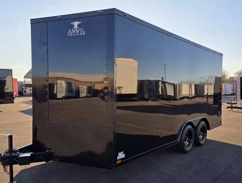 New 2026 8.5x16 - BlackOut .080 Polycore Ext - 7' Int Ht - Enclosed Trailer / Car Hauler