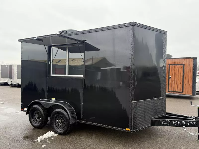 New 2026 7x12 - Premier Concession Trailer - Sinks - A/C - Electric