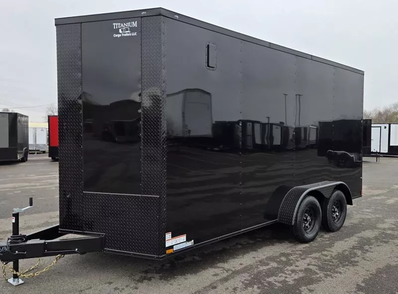 New 2026 7x16 - BlackOut .080 PolyCore Ext - 7' 6" Int Ht - Cargo / Enclosed Trailer